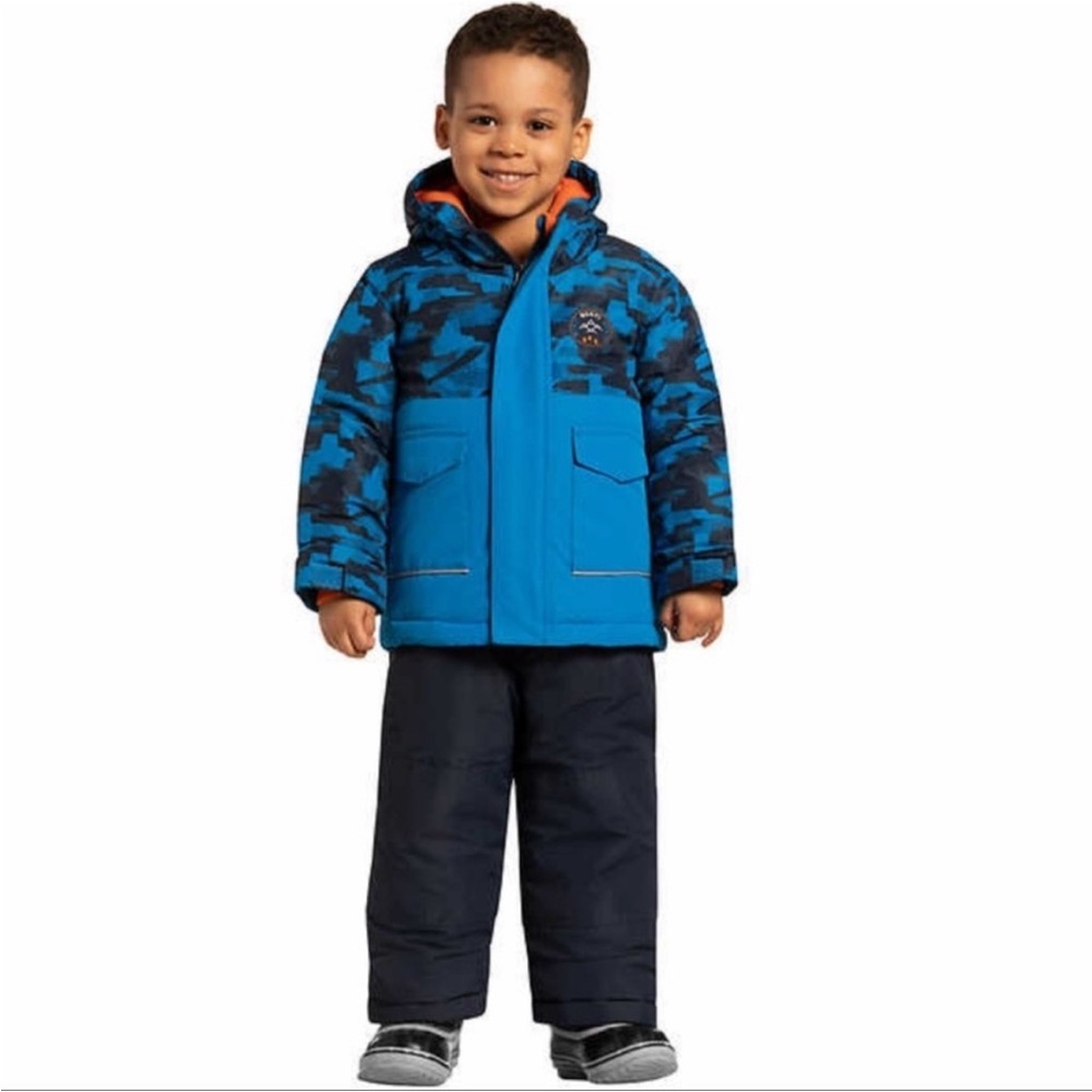 Gusti Toddler Blue Camo Snowsuit